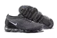 nike air vapormax air cushion casual running chaussures gray white hook